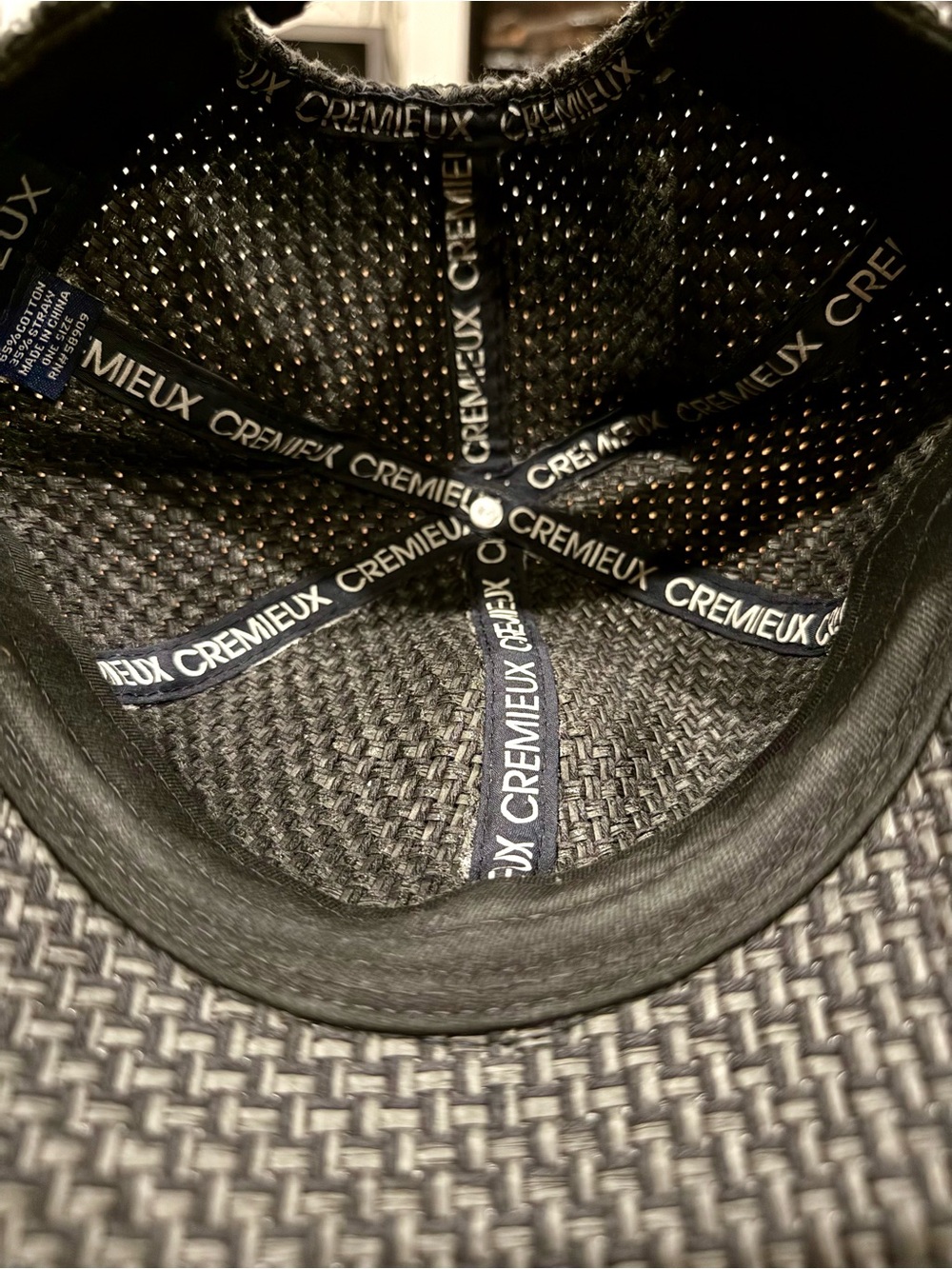 Daniel Cremieux Black Woven Baseball Cap - Picture 2 of 4
